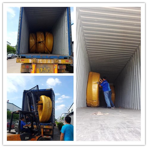 The hydraulic hose to Malaysia has been loaded and ready to be shipped
